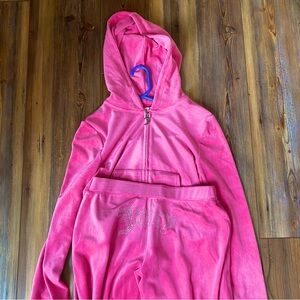 Classic Juicy Couture Two Piece Velour Tracksuit
